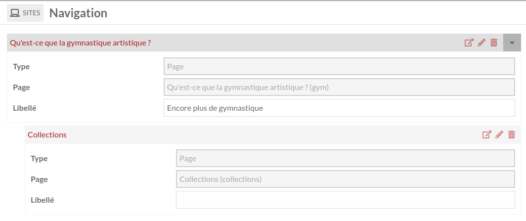 Exemple de blocs parents/enfants