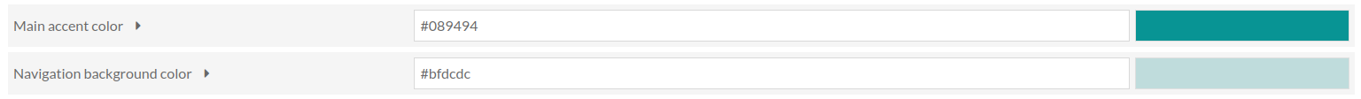 Color option fields